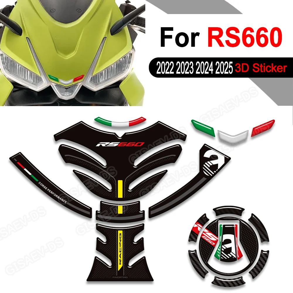 

2022 2023 2024 2025 2026 Motorcycle For RS660 RS 660 Tank Pad Fuel Oil Protection Stickers Decals Fairing Front Fender