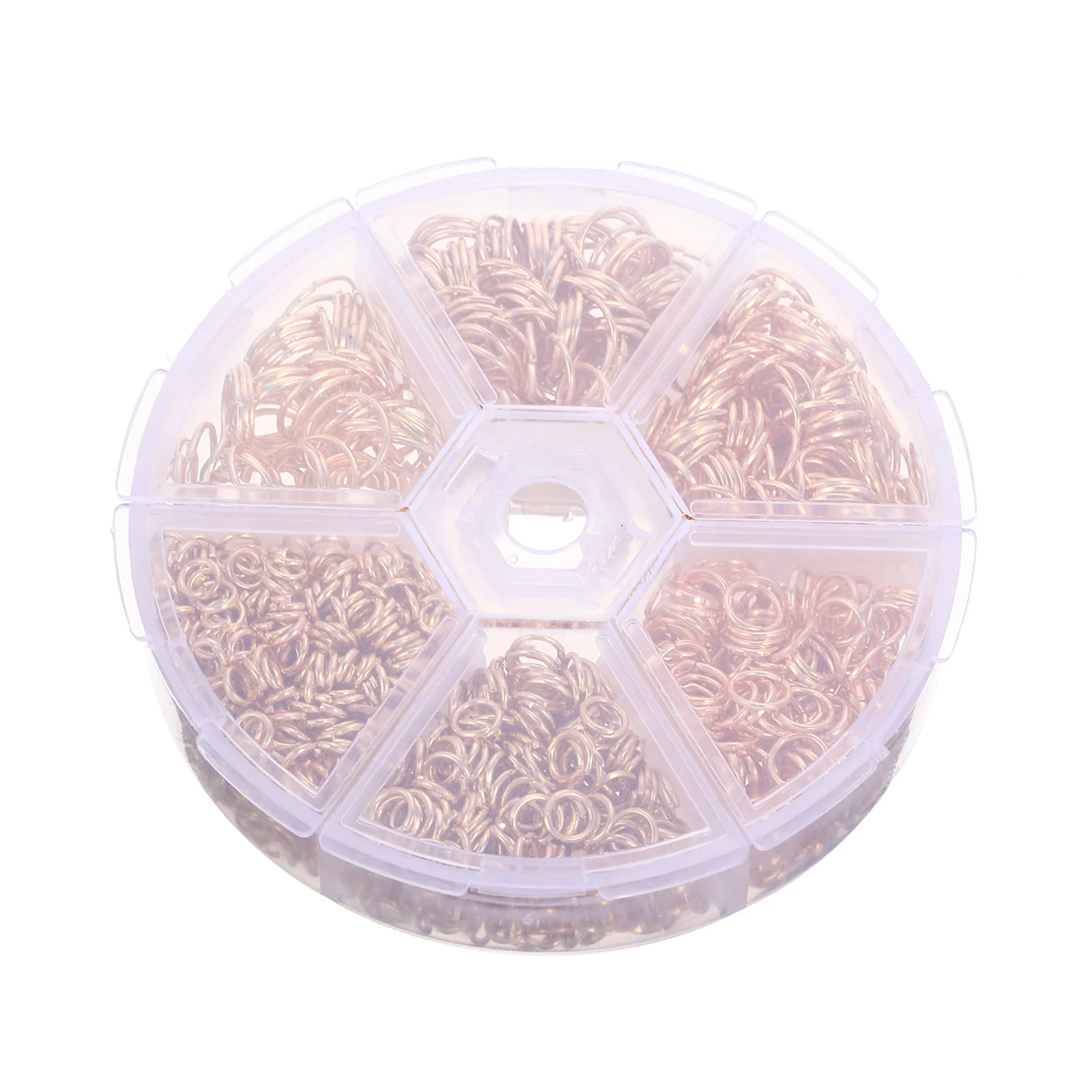 

1390pcs 1 Box Of Diy Jewelry Making Supplies Open Jump Rings For Necklace Bracelet Keychain Pendant Charm Handicraft Durable