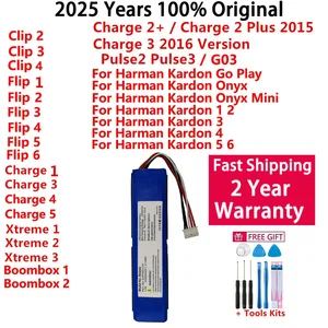 بطارية مكبر الصوت الأصلية ل Harman Kardon Onyx Studio ل JBL Charge Boombox Flip Pulse Xtreme 1 2 3 4 5 6 Go Play Onyx Mini أفضل 11 بطارية JBL Xtreme الأصلية مبيعا - No2