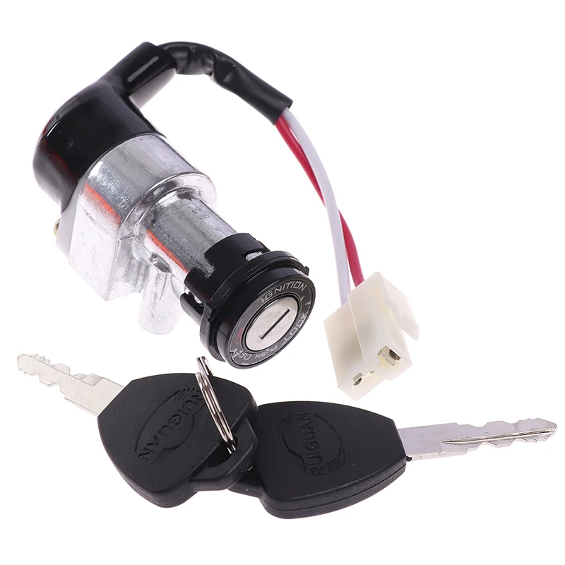 High Performance Universal Battery Chager Mini Lock with 2 keys For Motorcycle Electric Bike Scooter E-bike Electric Lock