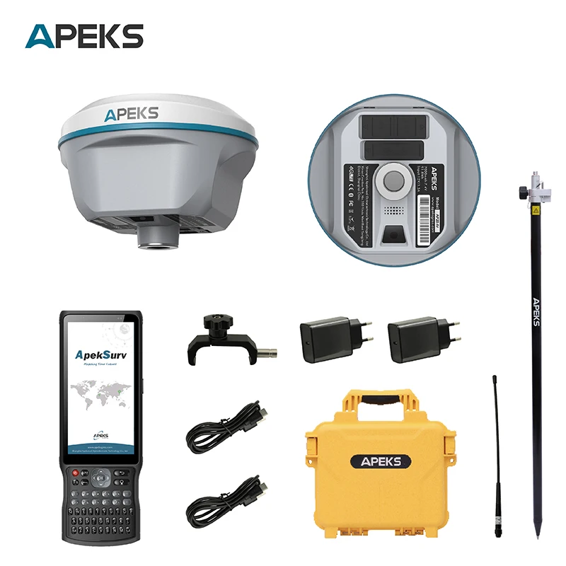 Portable GPS Survey Equipment Apeks AP20AR With 32Gb Rom Data Storage For AP20AR RTK GNSS Base Rover Customizable OEM Support
