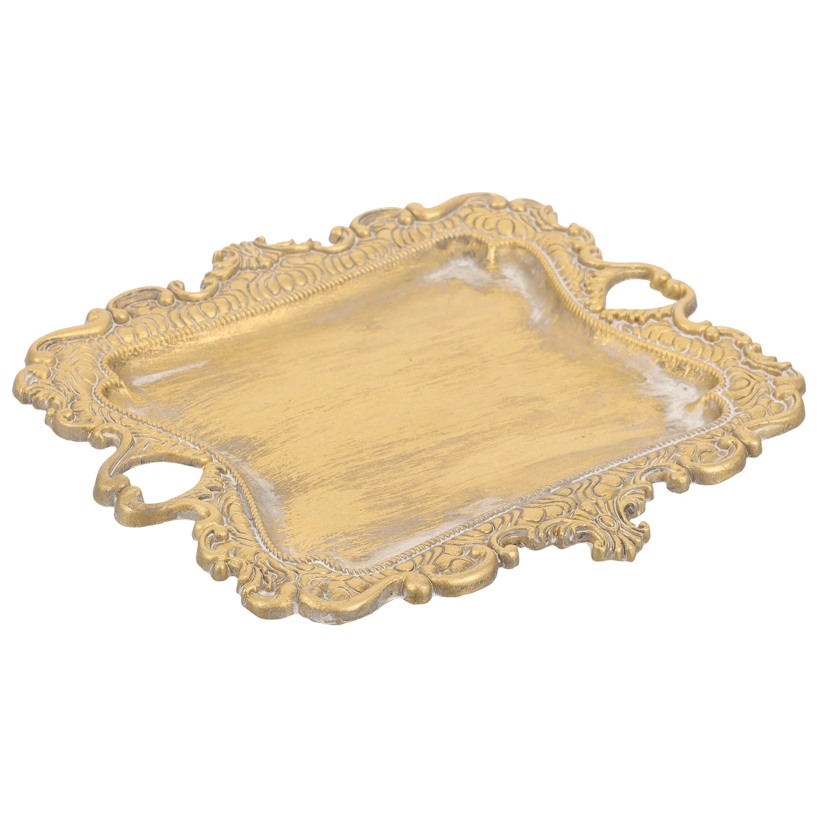 Винтажный металлический поднос для ювелирных изделий, практичный держатель для колец, органайзер для демонстрации ювелирных изделий, мелкие предметы, настольное блюдо для хранения безделушек