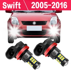 2X żarówka światło przeciwmgielne LED do Suzuki Swift 2005-2016 2007 2008 2009 2010 2011 2012 2013 2014 2015 akcesoria przednie światło przeciwmgielne