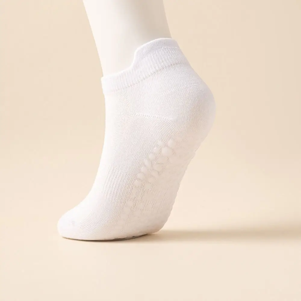 5Pairs بسيطة المضادة للانزلاق اللياقة البدنية الجوارب العرق ماصة الرياضة الجوارب اليوغا الجوارب النساء تنفس جوارب أنبوبية قصيرة #3