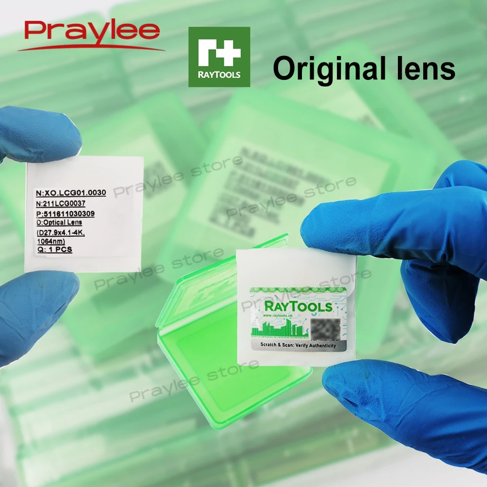 Original Raytools Laser Protective Windows Lens 27.9x4.1 37x7 Protection Laser Machine Lens for Fiber Cutting Machine Parts