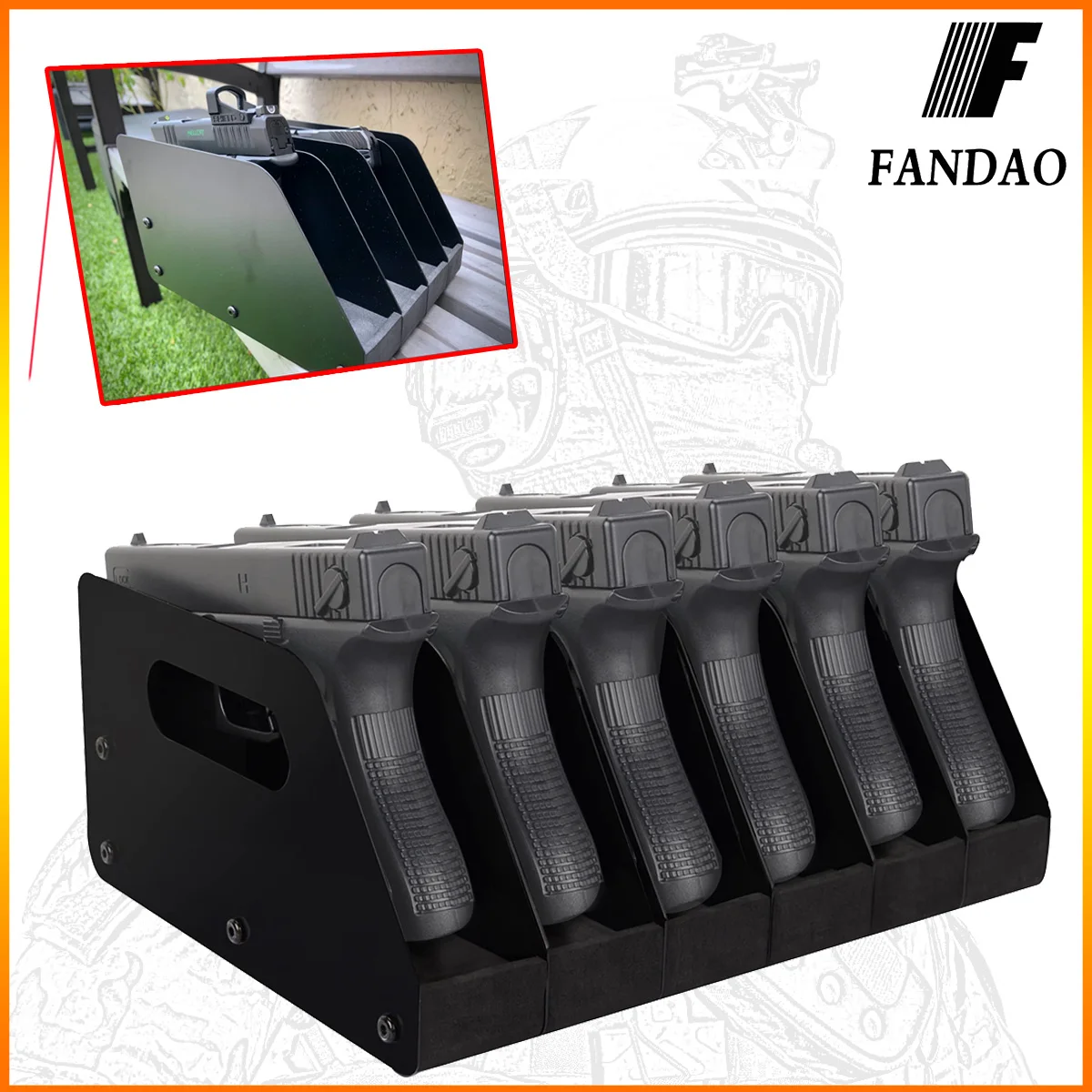 

Revolver safe Rack Pistol Organizer Accessories Stong Steel Construction Gun Holders High-Density Foam Padding Fit Most Pistols