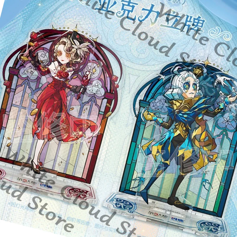 Support en acrylique officiel Identity V Anime Cosplay, figurine de dessin animé, panneau indicatif, ornements, jardinier, professeur, compositeur, médecin