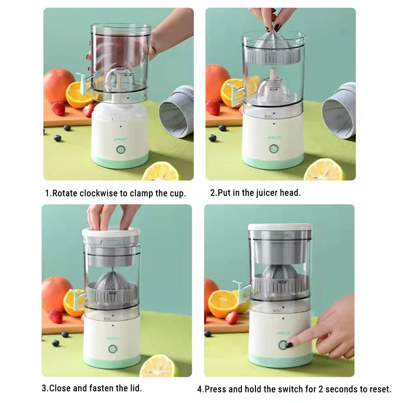 Portable USB Mini Electric Juicer Mixer Extractors Rechargeable Blender Fruit Fresh Juice Lemon Maker Cup Household Machine