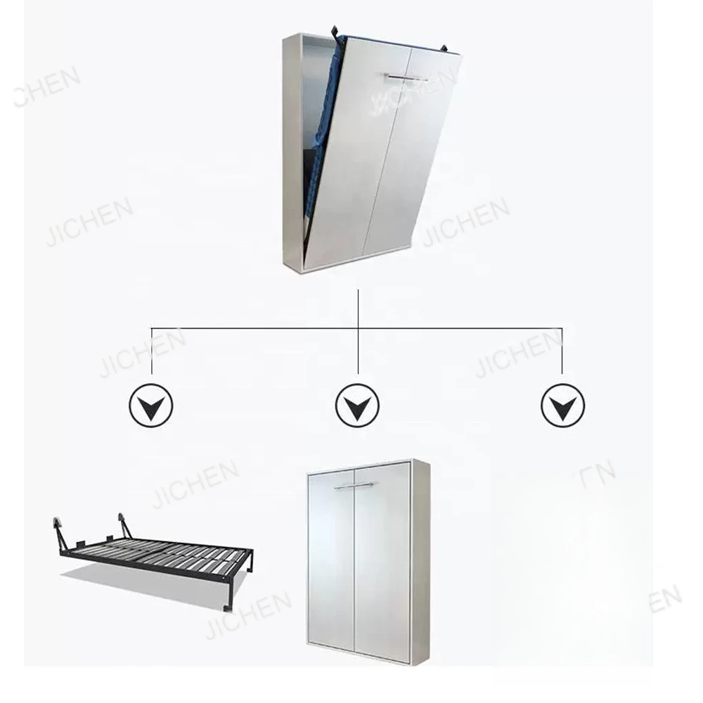 

Современный комплект фурнитуры для откидной кровати-трансформера с шкафами и скрытым боковым механизмом складывания