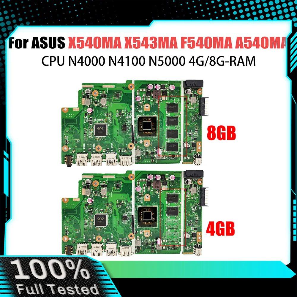 

Computer Mainboard For Asus X540NA X540 X540N R540N D540NA X540MA Laptop Motherboard With N3350 N3450 N4200 CPU 2G/4G/8G-RAM