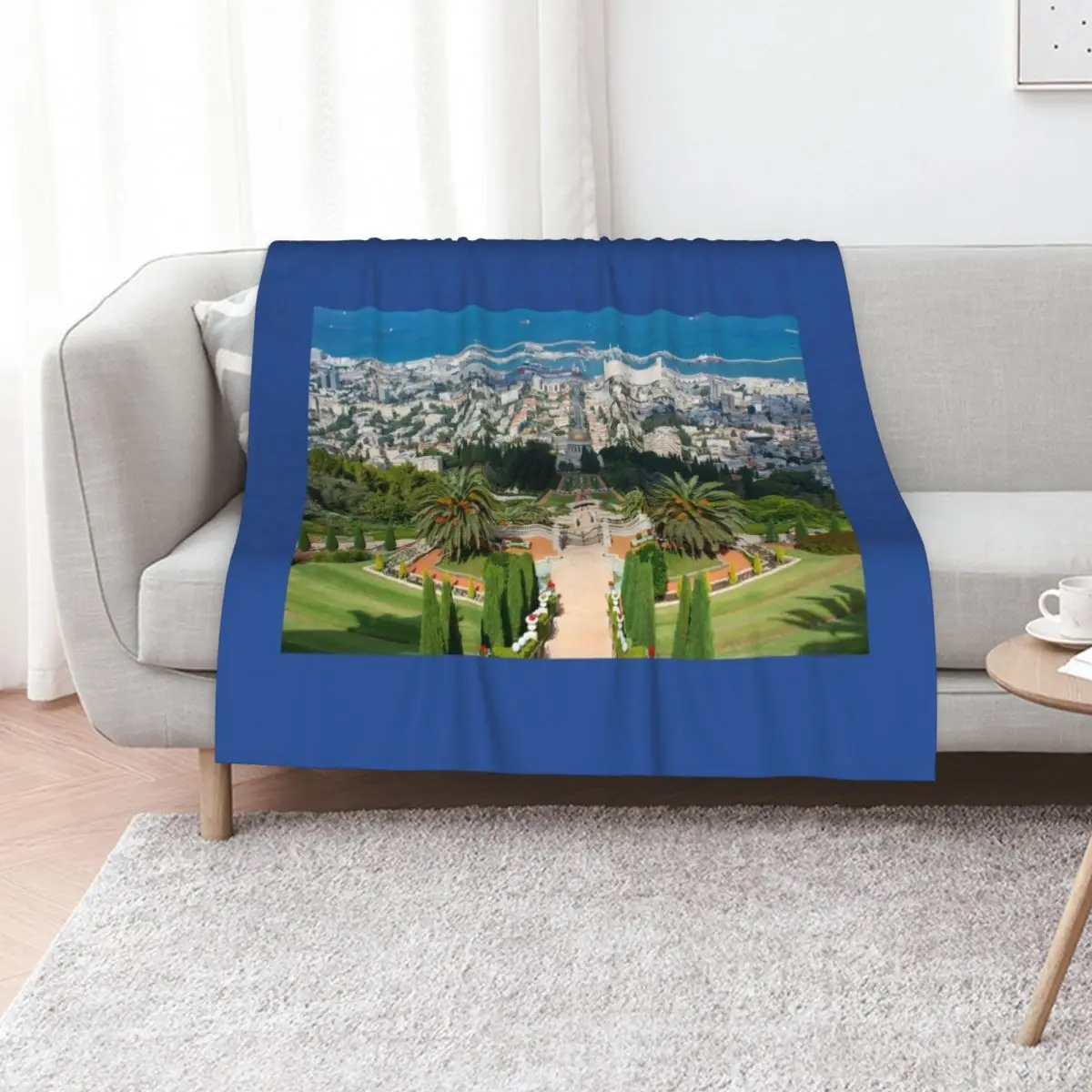 Manta ligera y cálida para jardín Bahai, ideal para viajes y camping