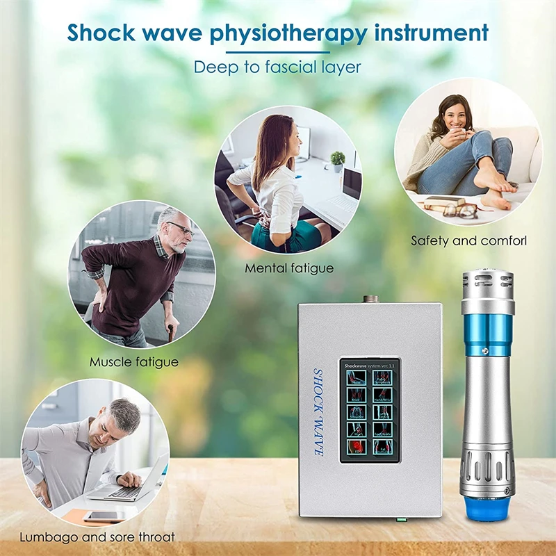 Shockwave Therapy Machine External Shock Wave Device For ED Treatment Shoulder Pain Personal Home Use Body Relax Massager 2025