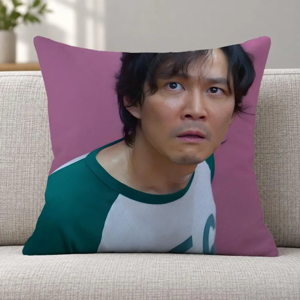 Series Drama S-Seong Gi-Hun Cushion Cover Soft Plush Decorative Sofa Bedroom Living Room Car Dorm Home Decor Gift