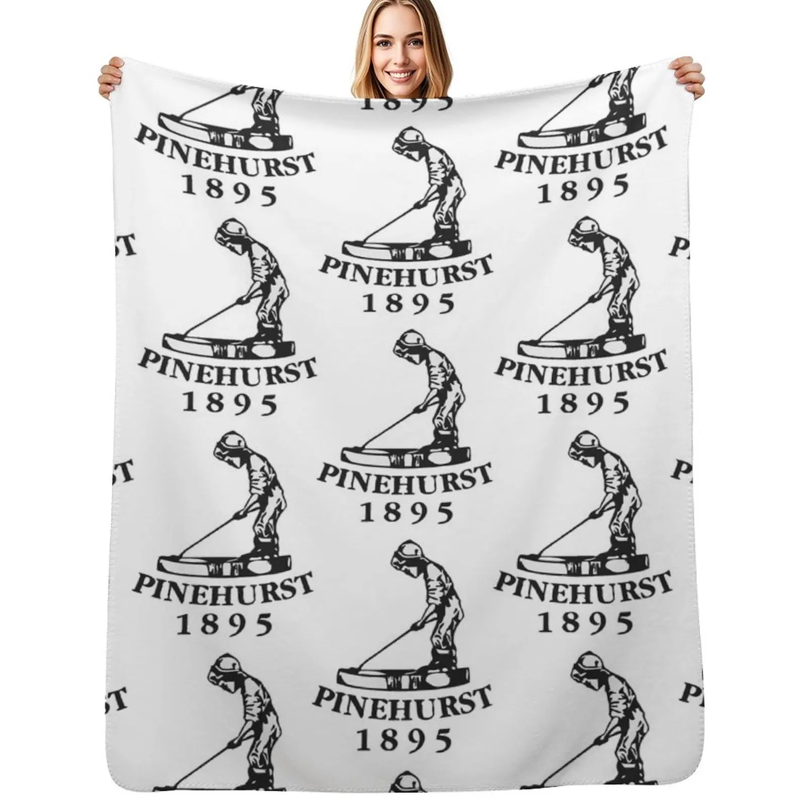 

PINEHURST GOLF Throw Blanket Soft Plush Blanket as Housewarming Gift