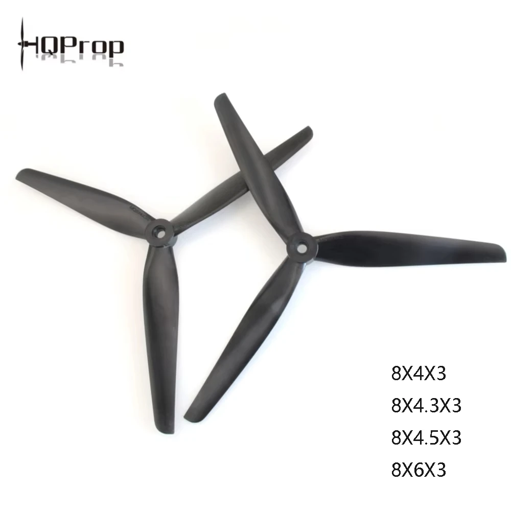 1Pair HQprop 8X4X3 8040 8X4.3X3 8043 8X4.5X3 8045 8X6X3 8060 Carbon Nylon 8inch Propeller CW CCW for FPV Drone