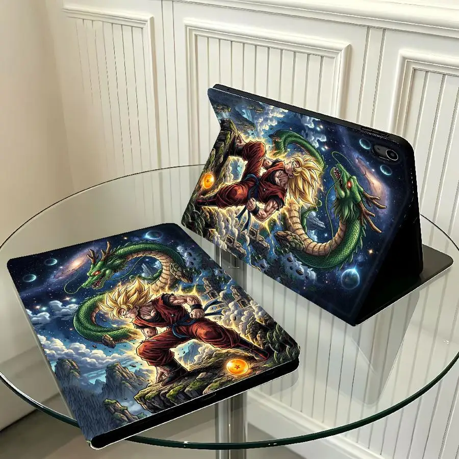 Case for Samsung Galaxy Tab S10 Plus A9Plus S11 S10FE A11 S7 S8+ A8 S9+ S10 Lite S9 FE A7 Lite with Pencil Slot Dragons Ball