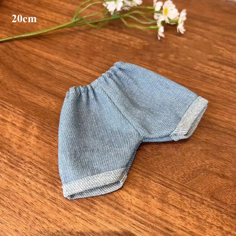 High Quality Fashion Doll Rompers Outfits Handmade Multicolors Doll Jeans Pants Doll Accessories For 15/20cm Cotton Doll