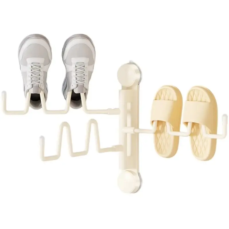 BSEVB-Shoe Racks,Space-Saving Suction-Cup Shoe Racks, Foldable And Rotatable Indoor/Outdoor Shoe Drying Racks