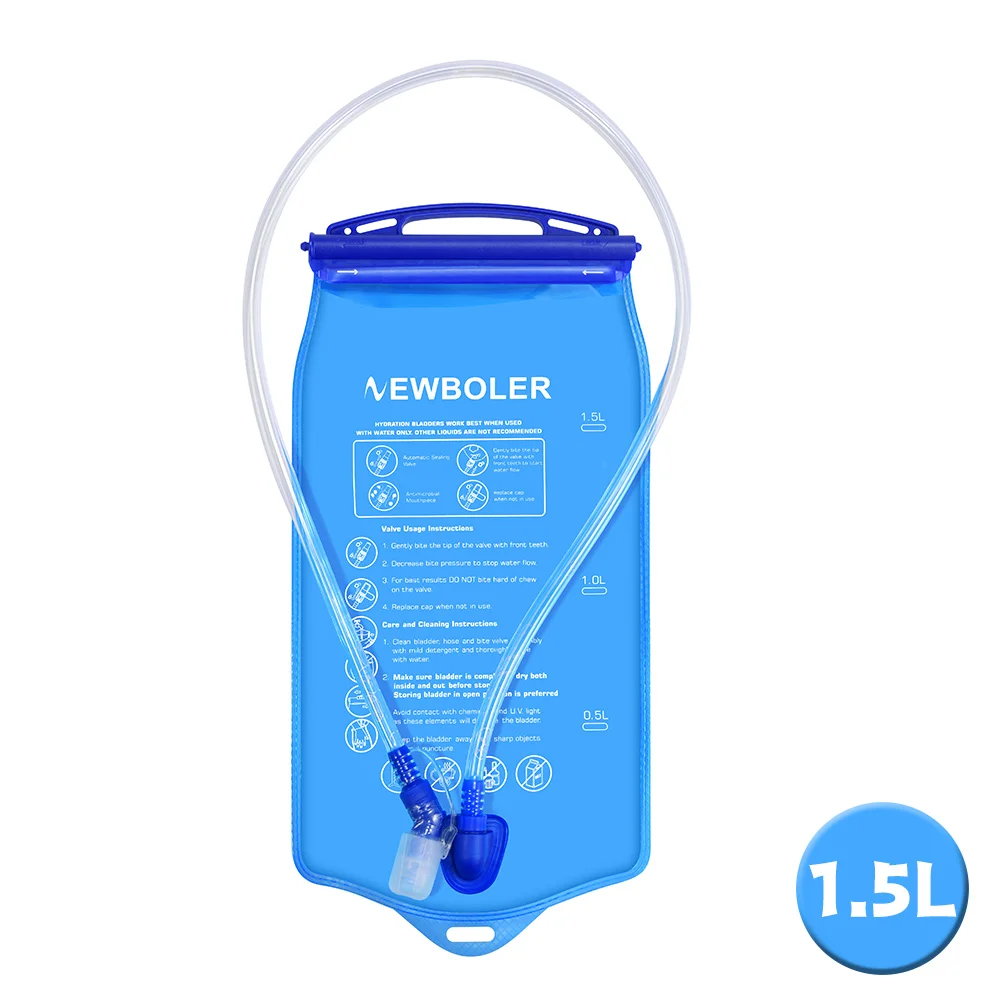NEWBOLER Sport-Wasserblase, Trinkrucksack, Aufbewahrungstasche, BPA-frei, tragbar, lebensmittelecht, zum Trinken im Freien, Camping, Wasserbeutel – Detail 15