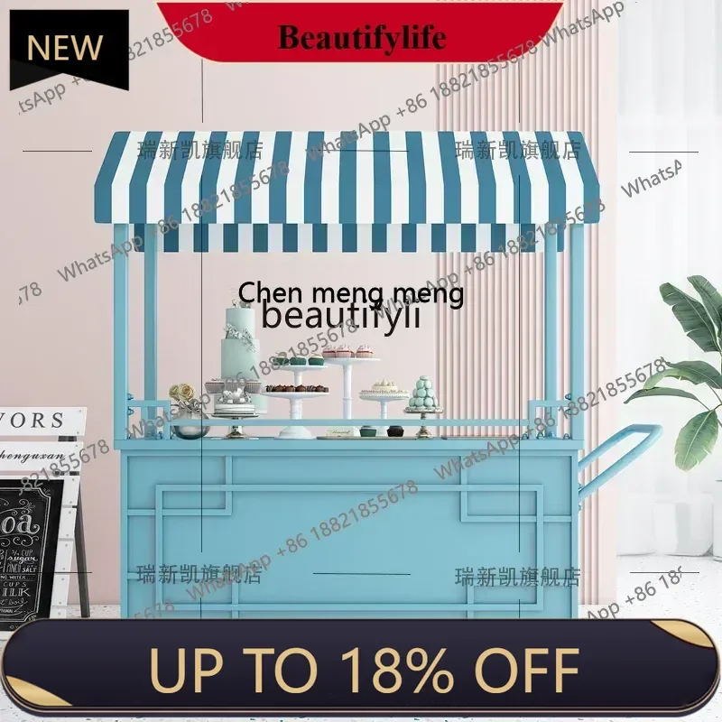 

Stall trolley, float, stall cart, market stall trolley, outdoor ice powder mobile, promotional cart