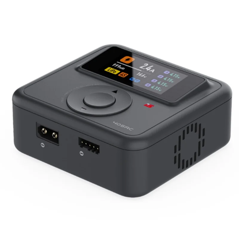 BAAY 405AC Gan 60W 스마트 충전기 RC 모델 배터리 고속 충전기 (1-4S LiPo, 1-7S LiFe, 1-12S NiMH/Cd 배터리용) EU 플러그