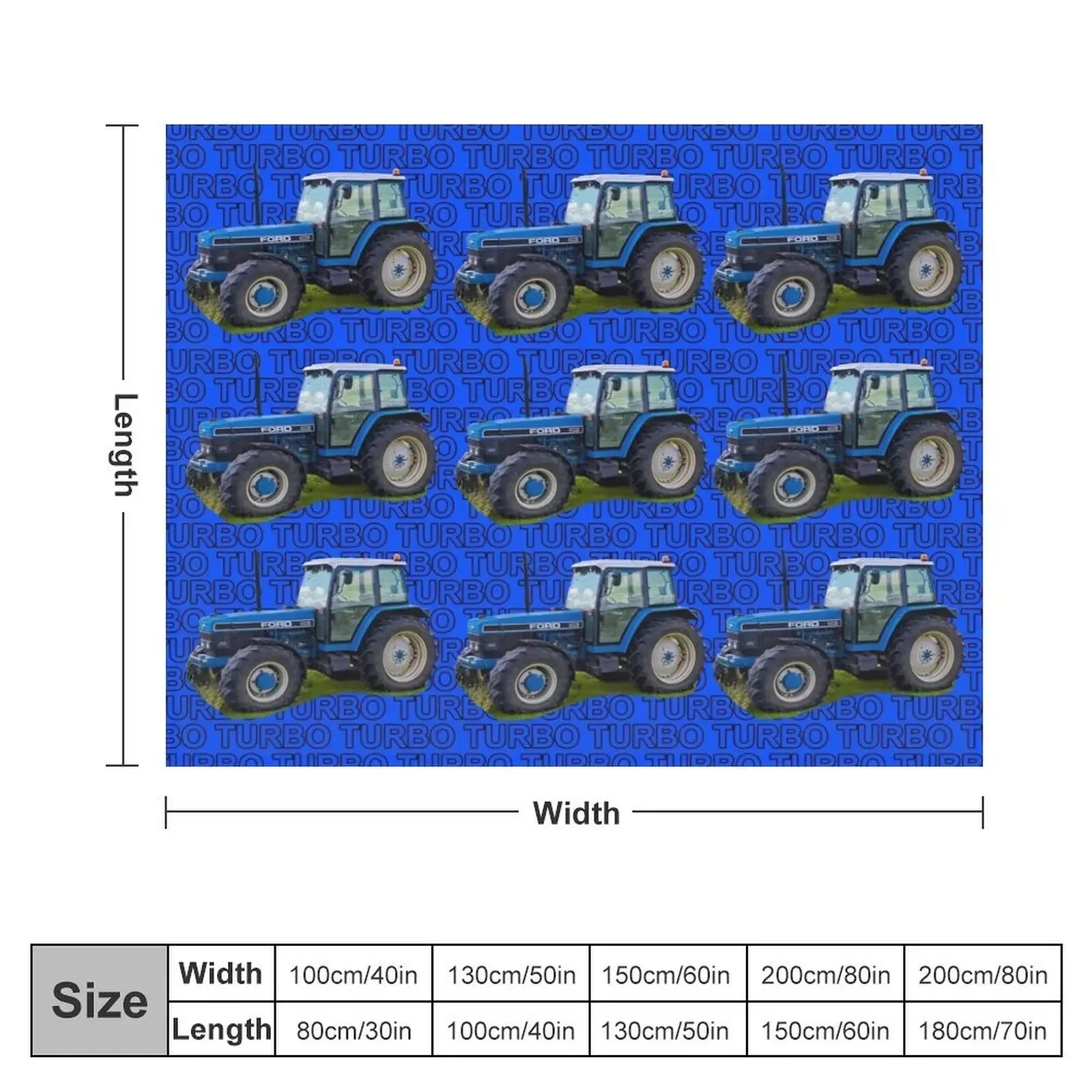 blue tractor Throw Blanket Baby Sofa Quilt warm winter Blankets