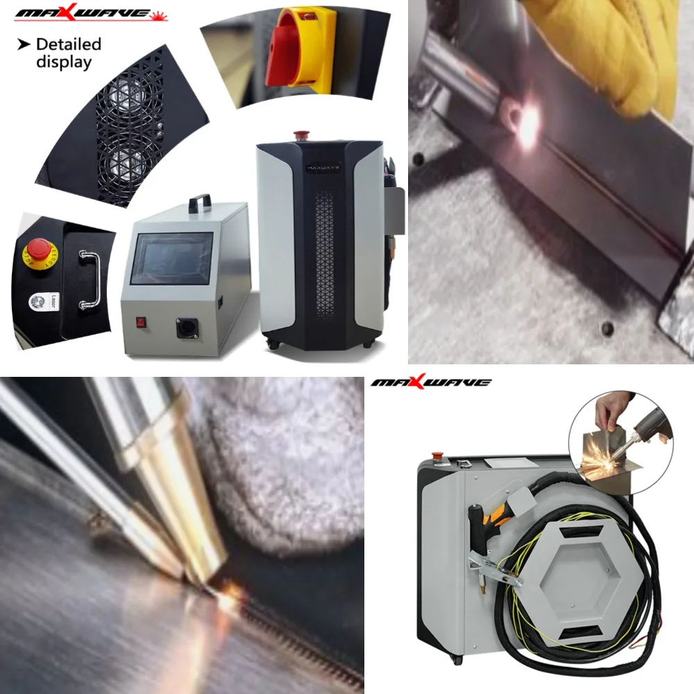 Maxwave 1500W Industrial Grade Laser Welding Machine Air Cooled Multi Functional Reliable for Long Term Metal Welding Jobs