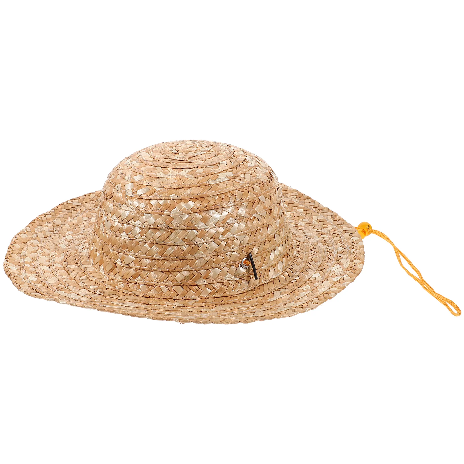 Children's Straw Hat Hats Decorations Party Beach for Kids with Brim Farmer Costume Fashionable