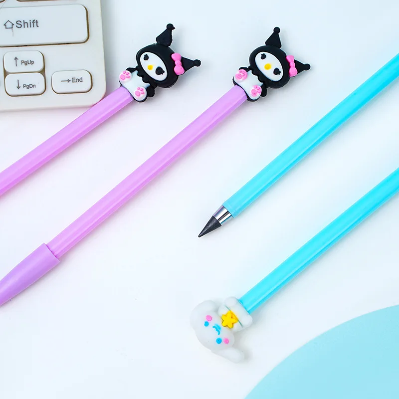 Sanrio Eternal Pencil 24pcs Cut-free Mechanical Pencil Creative Kawaii Pupils Writing Painting Students Stationery Wholesale