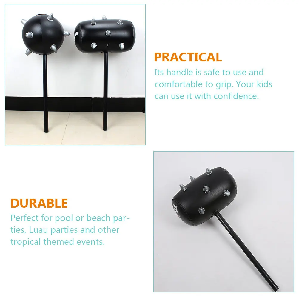 

Набор из 4 больших надувных молотков с жесткой ручкой из ПВХ для детей, аксессуар для бассейна, сувениры для вечеринок, тематические товары для мероприятий в тропическом стиле