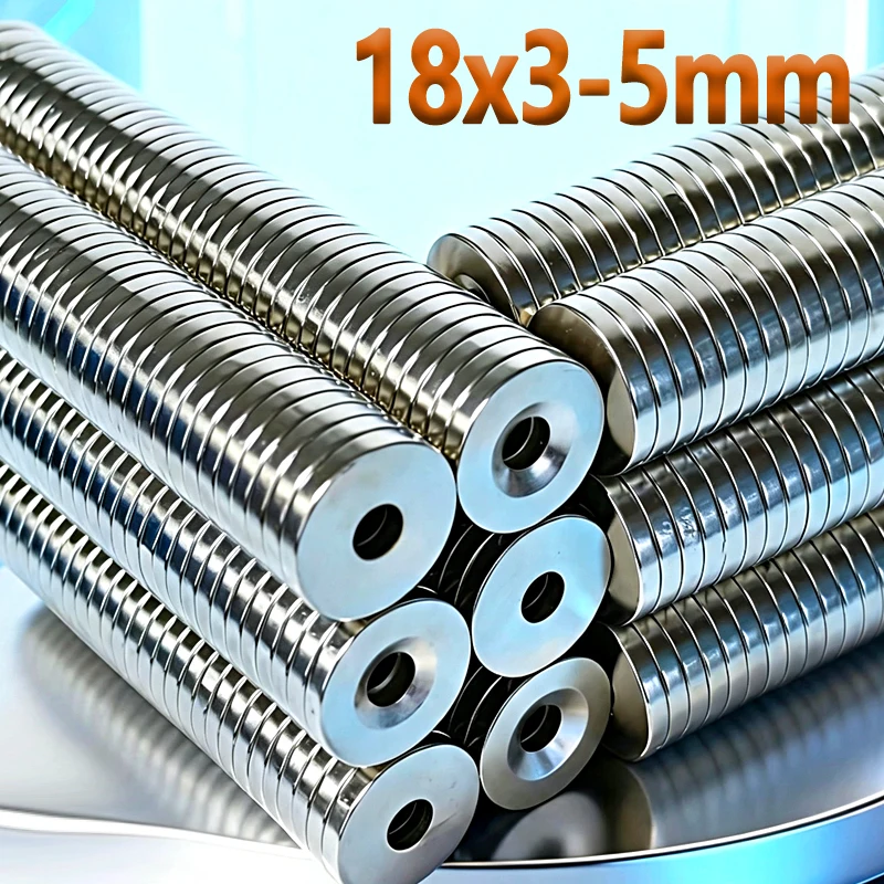 N35 NdfeB 18x3-5mm Magnet 5-200pcs 18*3-5mm Accessory Round Shape Permanent Magnetic Imanes Neodymium Magnet Fridge Magnets