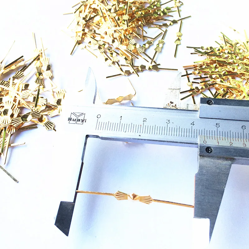 Top Quality 500pcs/lot L40mm Gold Copper Tie Bowite Butterfly Hooks Glass Octagon Beads Connectors Glass Lamp Pendant Metal Part