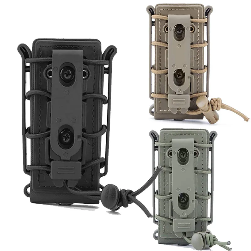 Juego de funda Kydex MOLLE-LOK con clip cintura y porta cargadores - imagen 3