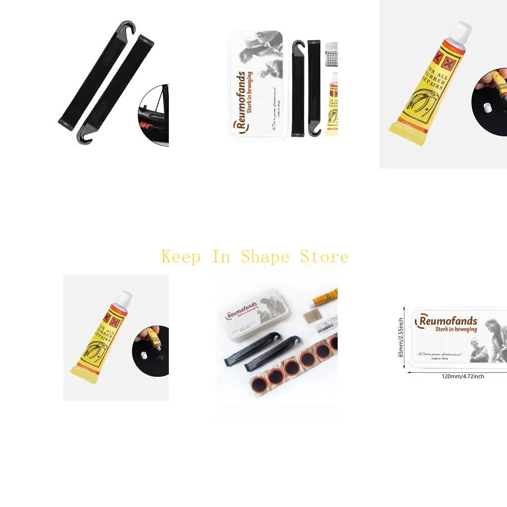 

U1JC Bicycles Tire Repair Kits Bike Tire Flat Repair Tool Inner Tube Tire Tool