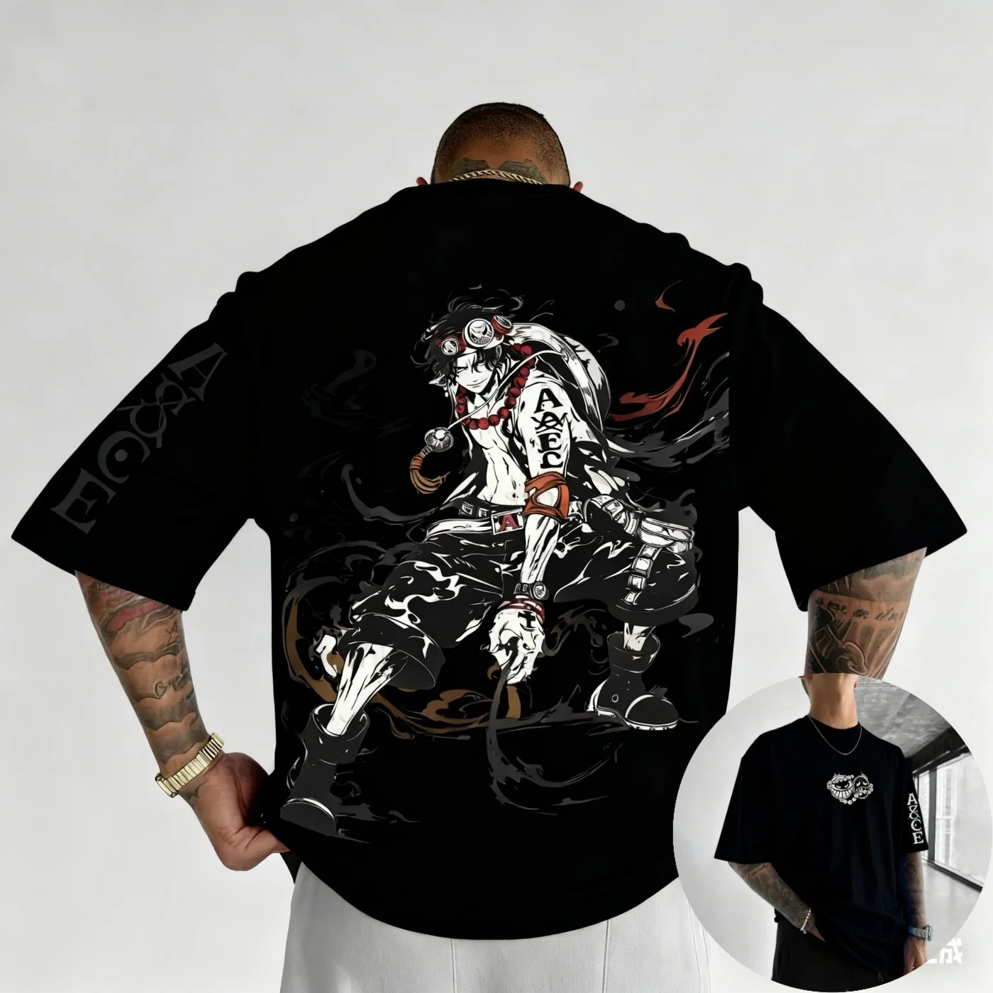 Anime EEN STUK Harajuku Lufei 2025 Zomer Nieuwe mannen vrouwen T-shirt Losse Street Wear Casual Puur Katoen Korte mouwen T-shirt