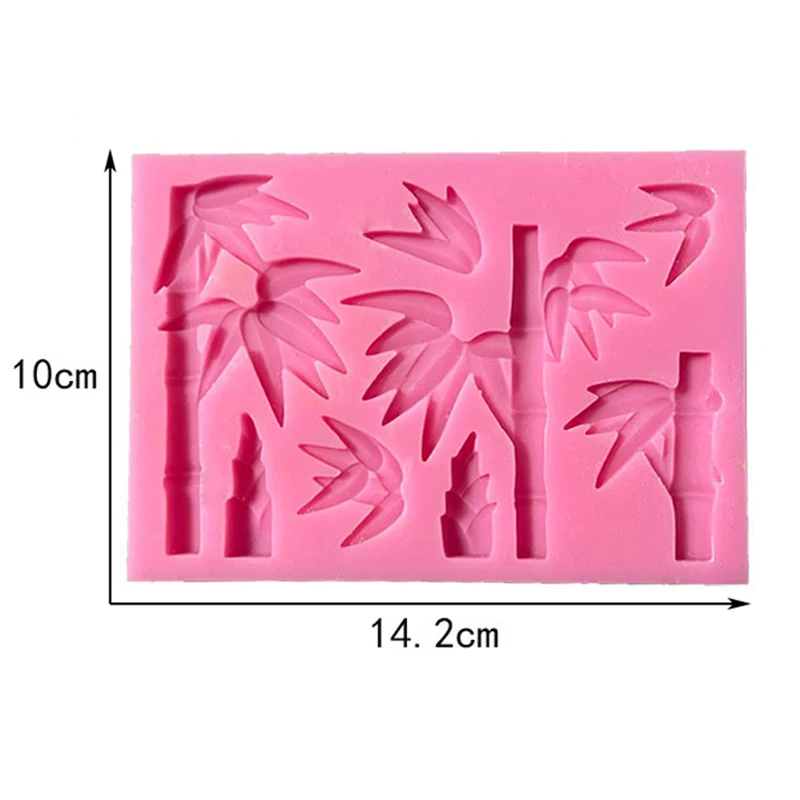 Bamboo Silicone Mold Bamboo Leaves Cake Border Fondant Cake Decorating Tools Cupcake Topper Chocolate Gumpaste Candy Mould