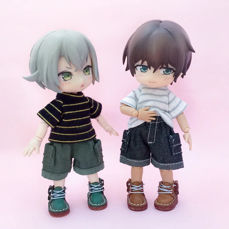 Ob11 Doll Clothes Casual Pants Shorts Dolls Overalls Jeans Shorts With Pocket Dolls Accessories For Obitsu 11 1/12 Bjd Gsc Dolls