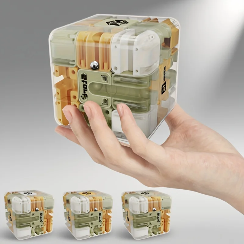 

NEW 3D Cube Maze Three Layer Rolling Ball Puzzle Cube Intelligence Rolling Ball Cube Toy Cube Rolling Ball Maze Puzzle