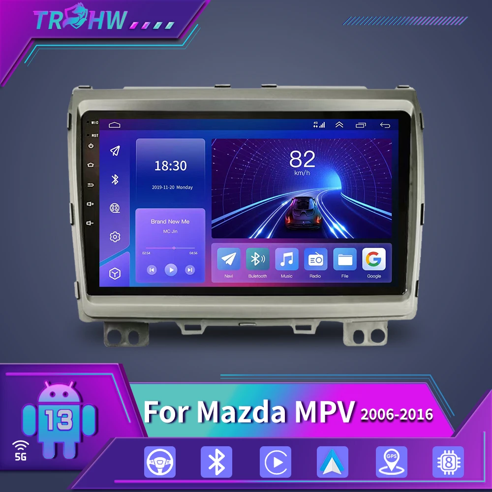 For Mazda MPV LY 2006 - 2016 Car Radio Multimedia Video Player Navigation Carplay GPS Android 13 2DIN