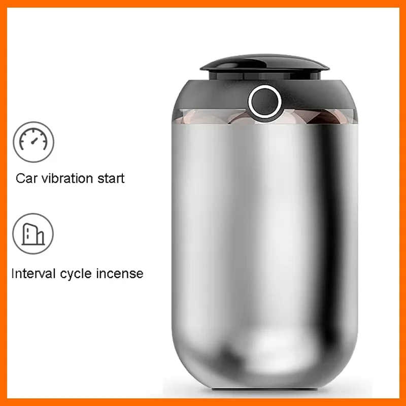  Waterless Car Diffuser Rechargeable Dual-Mist Essential Oil Aroma Diffuser with Smart Start/Stop for Home Vehicle Air Fresher