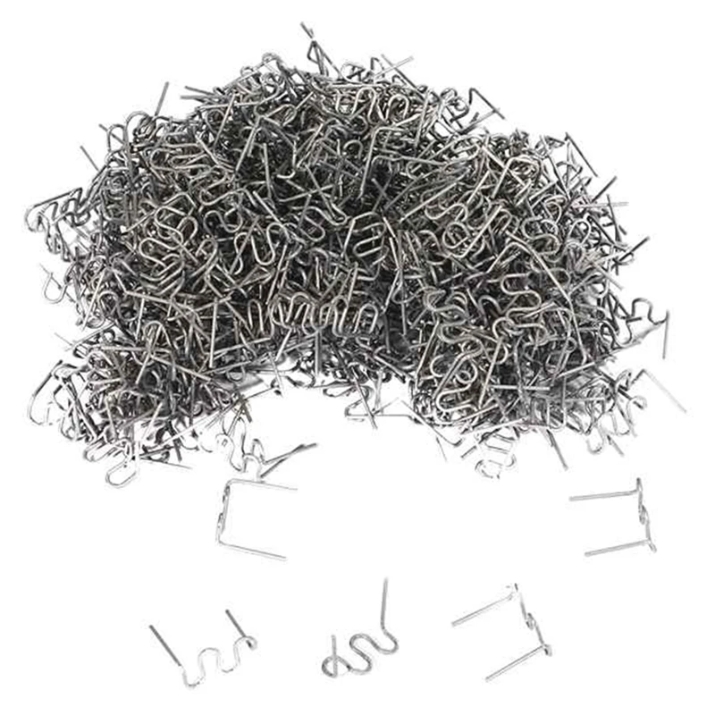 

2000Pcs Staples For Hot Stapler Plastic Repair Wave Staples Bumper Bodywork Repairs 0.8Mm S Wave Staples