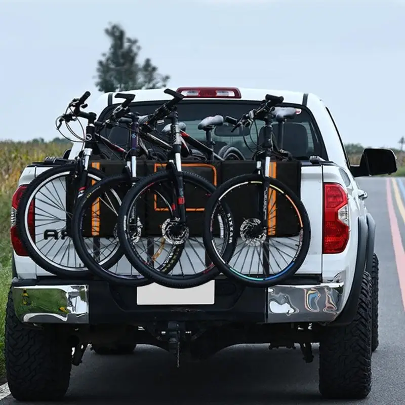 Pickup Truck Rear Gate Bike Pad Holds 5 Bikes Strong Polyester Fabric Cover For Mountain Cycles Simple To Maintain And H9EE