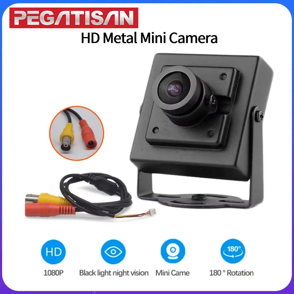 AHD 1080P Metal Analog CVBS 2.8mm Mini Camera Darkness Full Color Analog Signal CCTV Surveillance Camera for TV Monitor Directly