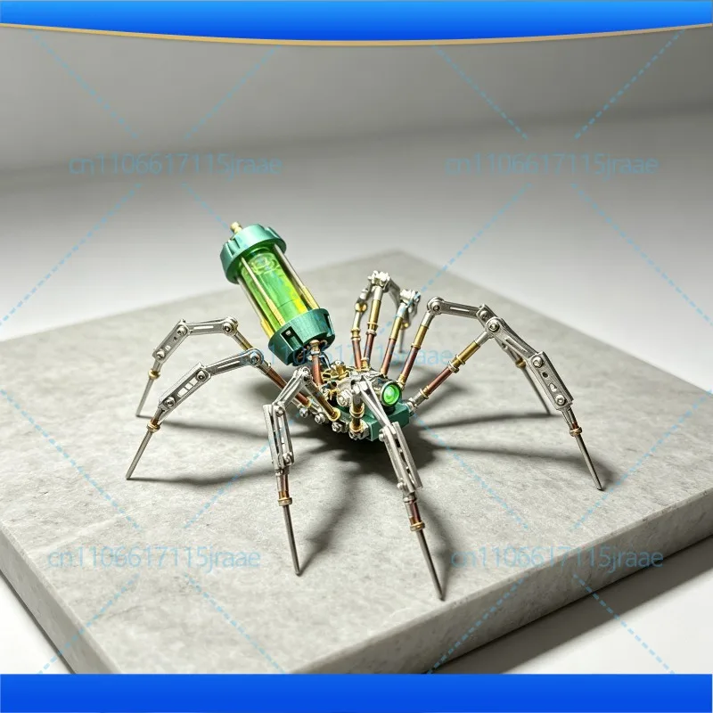 Cyberpunk Bionic Mechanical Spider Metal Assembly Model Creative Handmade DIY Kit
