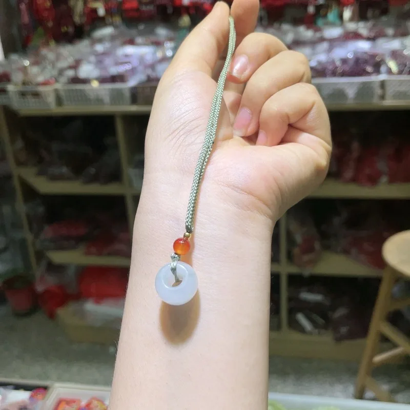 

Natural Tianshan Cuilu Passepartout Pendant Women's National Style New Chinese Pendant Wholesale