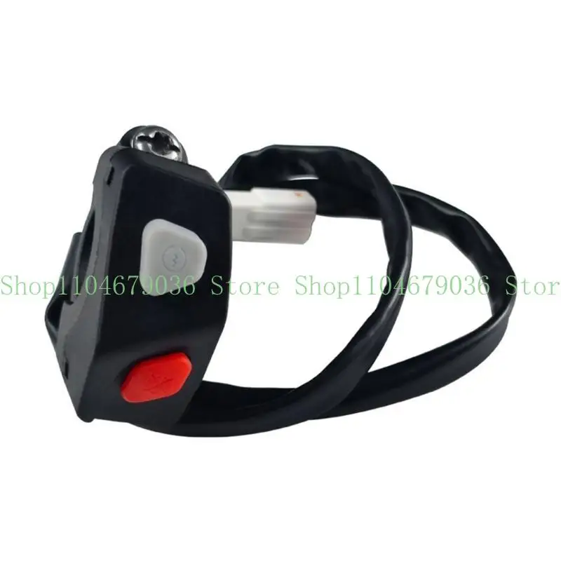 

652F Ignition Kills Switch Versatile Ignition Kills Button ABS Ignition Switch for Bike