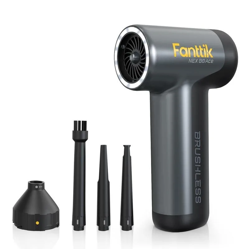 

Fanttik FathersDayGift B8 Ace Electric Air Duster with 110,000 RPM Brushless Motor, Portable Blower Power Tool Cordless