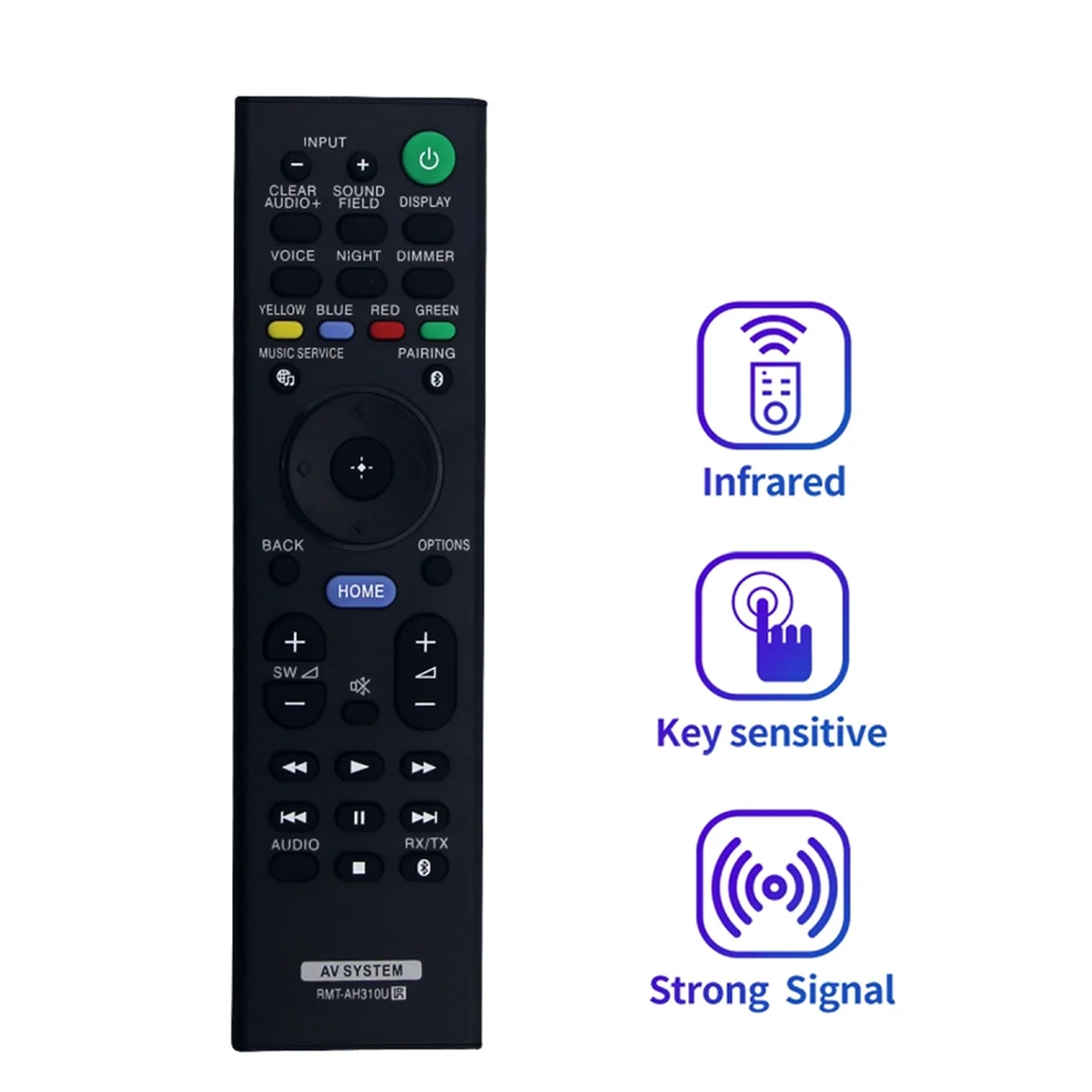 OIIRGO-RMT-AH310U Pilot zdalnego sterowania do soundbara Sony HT-CT800 HT-MT500 HT-ST5000 SA-CT800 SA-MT500 SA-ST5000 HTCT800 HTMT500