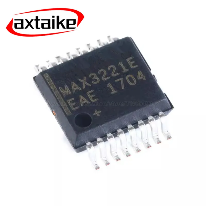 MAX3221 MAX3221E MAX3221E MAX3221EEAE+T SSOP-16 RS232 Transceiver Chip SMD IC
