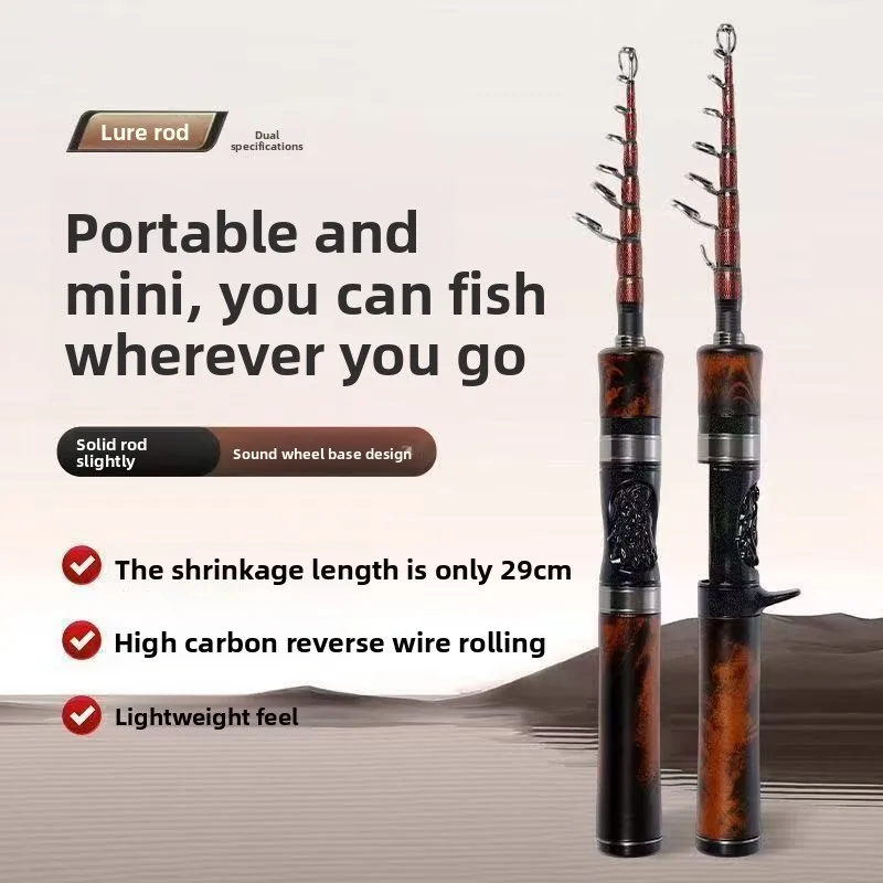 high-carbon-titanium-alloy-mini-ul-telescopic-rod-portable-ultra-short-stream-lure-rod-for-horse-mouth-white-strip-fishing
